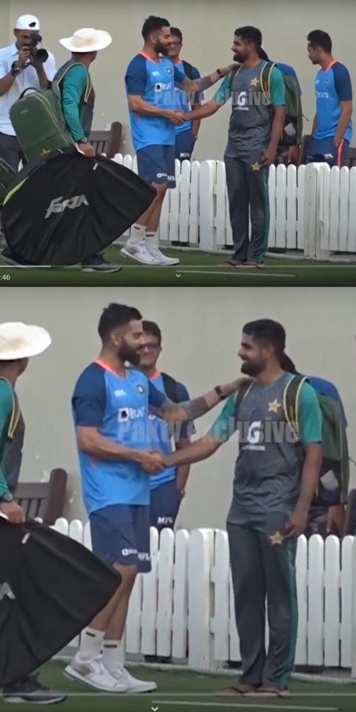 Virat Kohli meets Babar Azam ahead of India Vs Pakisthan Match