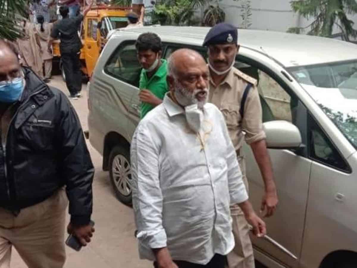jc diwakar reddy released today after getting bail as he was infected with COVID
