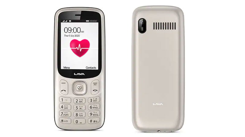 lava pulse feature phone can test bp and heart rate 