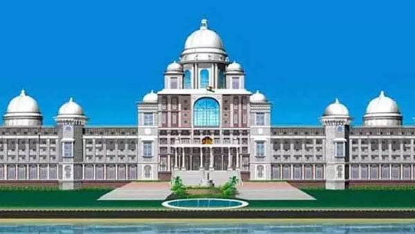 Telangana new secretariat resembles mosque says telangana bjp