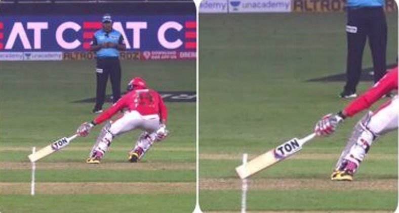 kings xi punjab team complained to referee over short run incident 