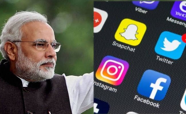 pm narendra modi mania in social media