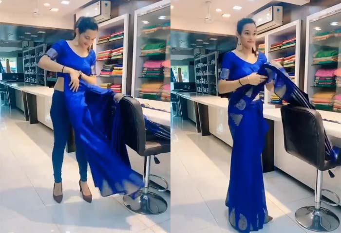 how to wear a saree in 18 sec video goes viral