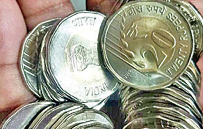 twenty rupees coins in market