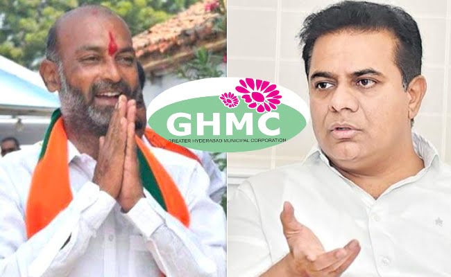 bandi sanjay master plan to face cm kcr in ghmc elections