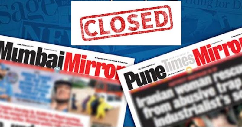 mumbai miiror and pune mirror shut down