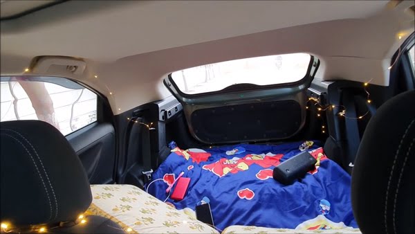 Tata Nexon : Tata Nexon car convert into bedroom see the video