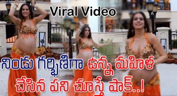 Viral Video : నిండు గర్భిణిగా ఉన్న మహిళ చేసిన పని చూస్తే షాక్ అవ్వాల్సిందే..!