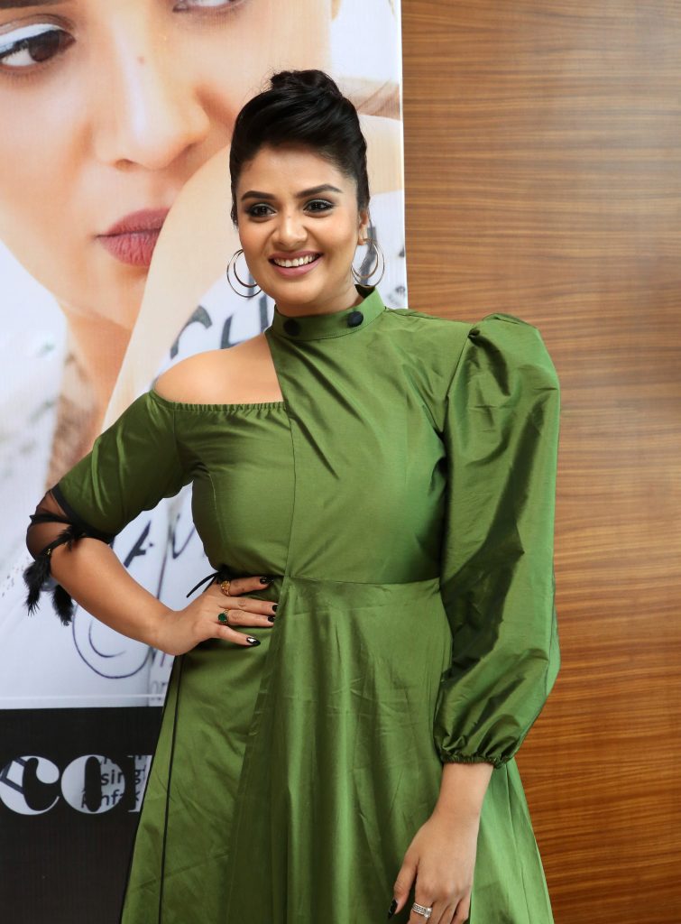 Sreemukhi Snapped At Her New Brand Launch In Hyderabad