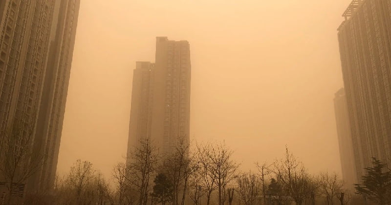 Severe sandstorm in Beijing