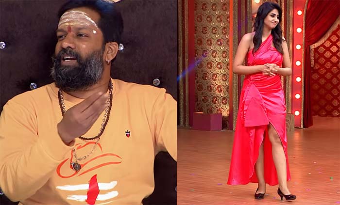 baba bhaskar comments on varshini dress in comedy stars