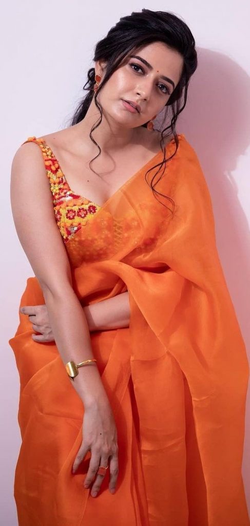 Ashika Ranganath Orange Pics 