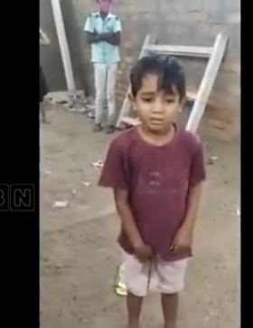 Viral Video: Boy Afraid of police 