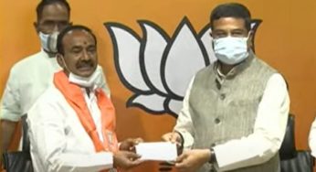 Eatela Rajender Joins BJP: బీజేపీ కండువా కప్పుకున్న మాజీ మంత్రి ఈటల..!మరో కాంగ్రెస్ నేత కూడా..!!