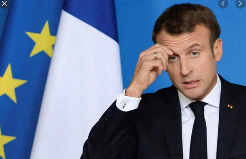 France President Macron slapped in the face