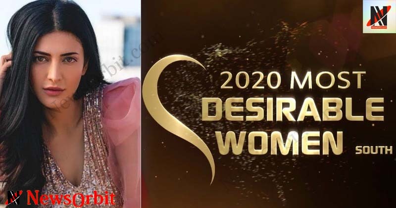 shruti haasan awarded most diserable women 2020