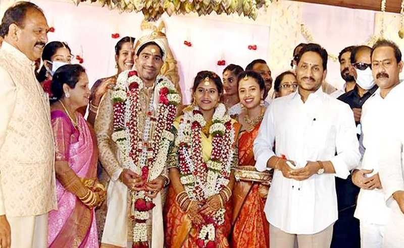 AP CM YS Jagan attends mla daughter marriage bimavaram