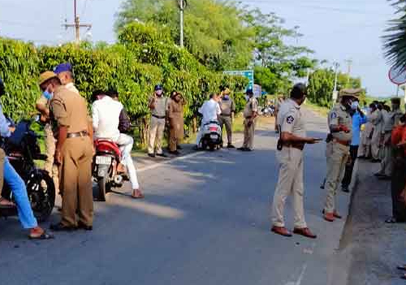 Amaravati Farmers Protest.. police forces in capital area