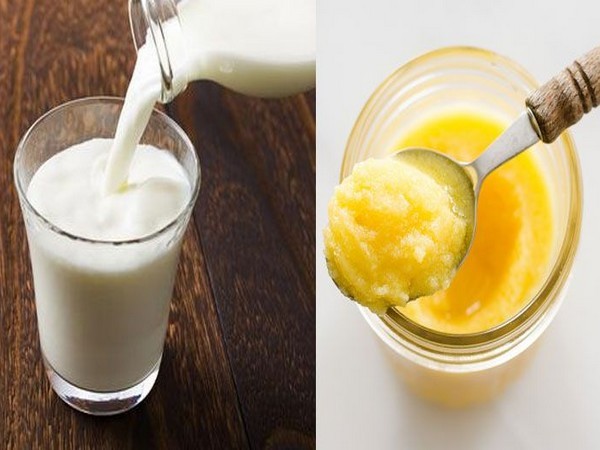Excellent Health Benefits Of Milk and Ghee: Mixing 