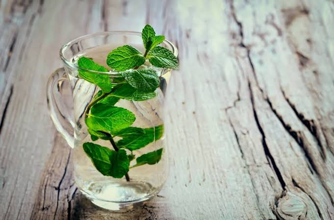 Mint Leaves: water to check Acidity