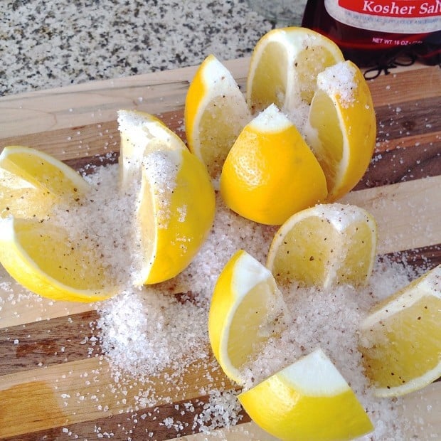 Put a Lemon: on Salt place in kitchen 