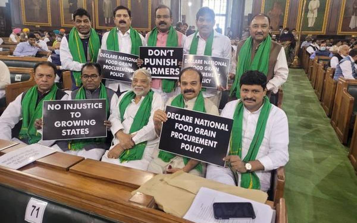 TRS MPs boycott parliament session