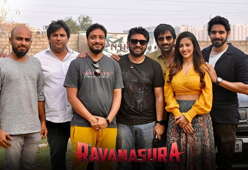 raviteja-completed ravanasura second schedule