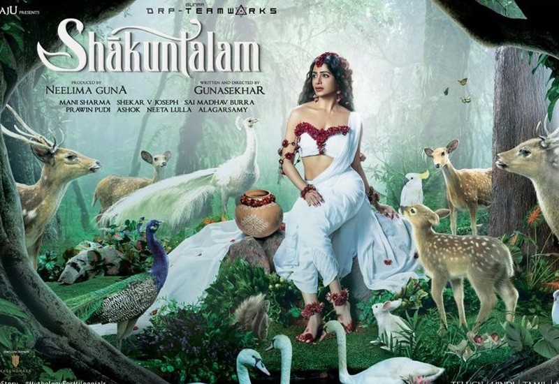 samantha-first look minus for shaakunthalam