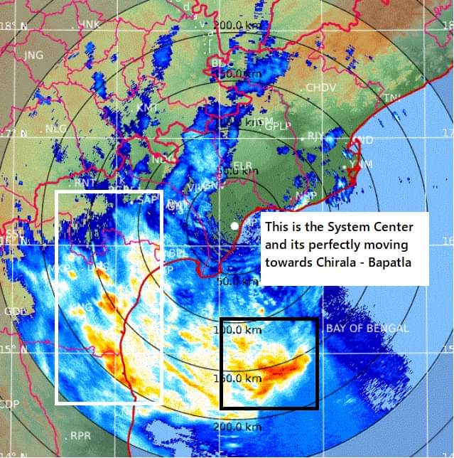 Cyclone Asani effect on chirala and Baptla District
