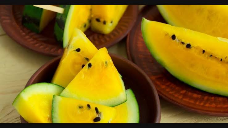 Intresting Facts on Yellow colour Watermelon: 