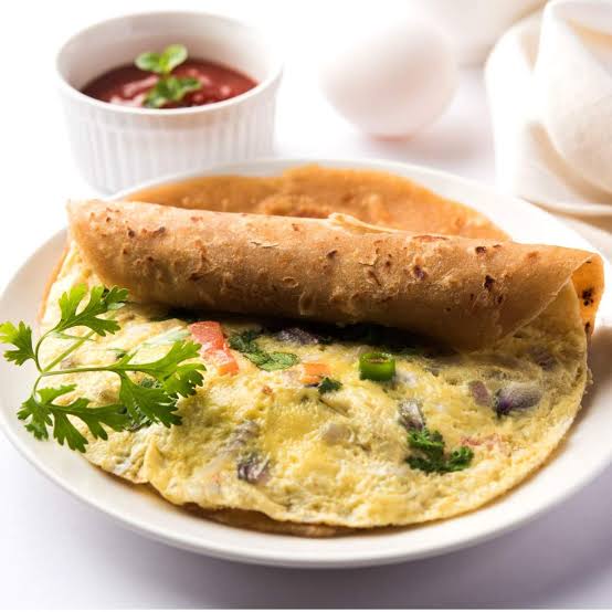 Healthy Breakfast Recipe Egg Chapathi: preparation 