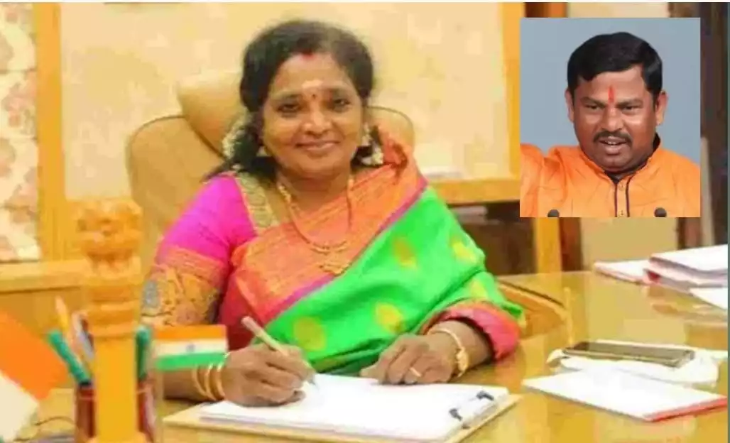 MLA Rajasingh Wife UshaBhai Meets Governor Tamilisai