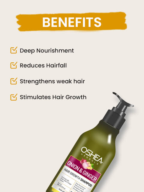 Oshea Herbals Onion Ginger hair growth shampoo Review: 