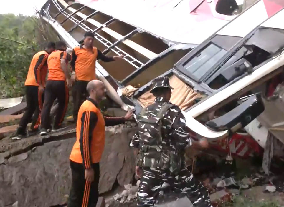 JK eight persons killed after katra bound bus falls into gorge in jammu
