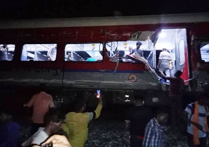 Coromandel express collided with a goods train in Odisha