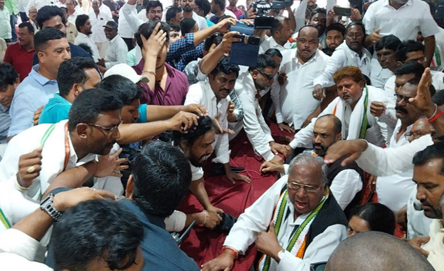 Controversy in the Adilabad congress bc united platform meeting 