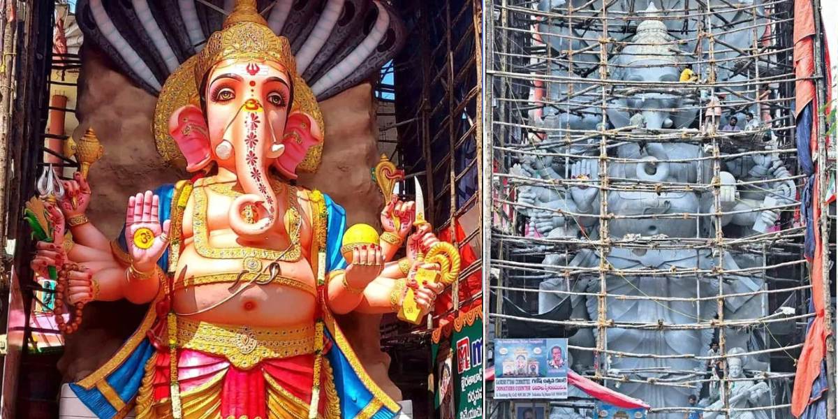 Khairatabad Ganesh 2023 Khairatabad Ganesh is taller and more beautiful in 2023 full details of Tallest Ganesha in 2023 2