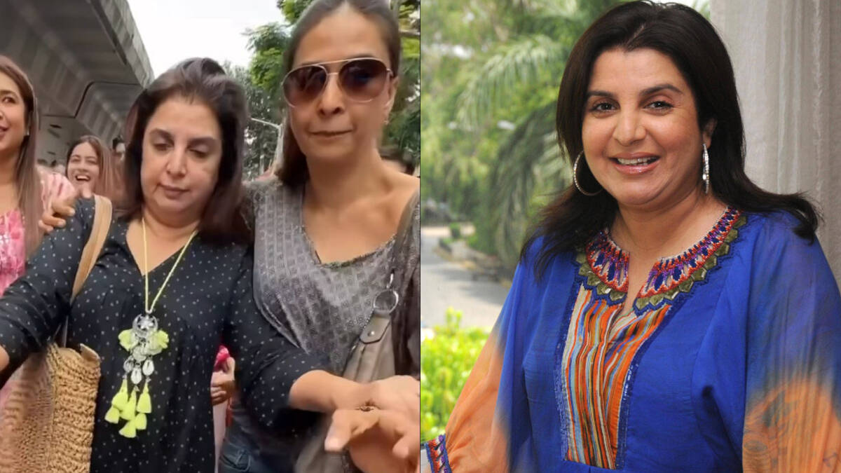 Oh what happened to Farah Khan This is what happens when you come to Ganesh darshan watch the video
