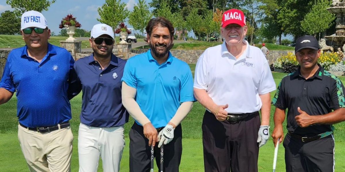 when MS Dhoni played golf with US President Donald Trump