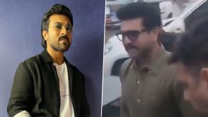 Fans behind Charan's car.. This is the cherry reaction (Video)