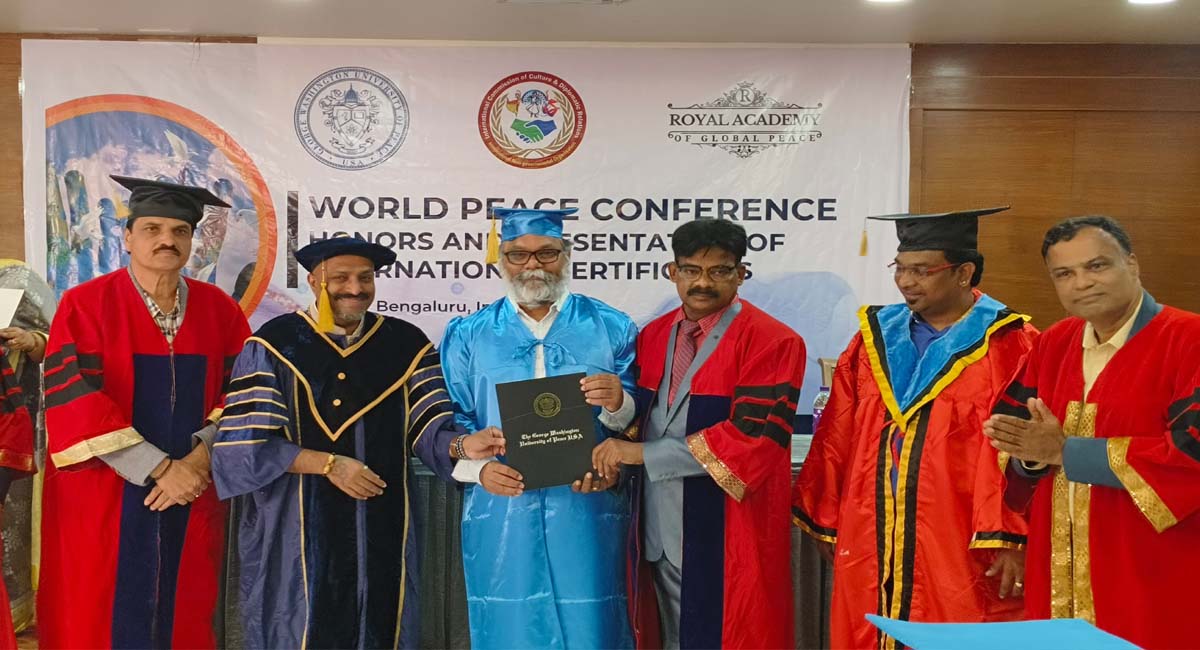 VN Aditya is a famous director who received an honorary doctorate from the George Washington University of Peace
