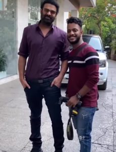 Prabhas with fan moment